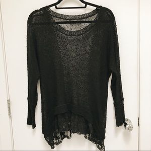 LF Lace Trim Sweater